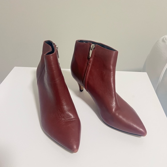 Sam Edelman Rich Burgundy Red Ankle Booties - Picture 3 of 6